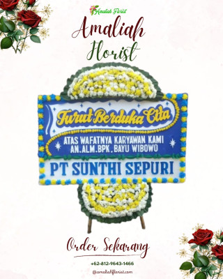 Papan Bunga Duka di Mekar Mulya