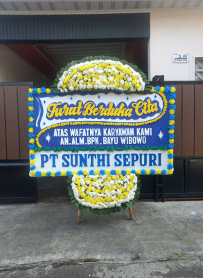 Papan Bunga Duka di Mekar Mulya