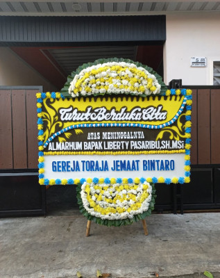Papan Bunga Duka di Mekar Mulya